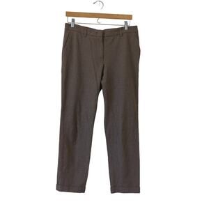 Raffaello Rossi Womens Dress Pants Maria 7/8 Size 42 US 12 Trouser Brown Tan